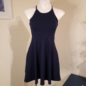 Navy sleeveless dress